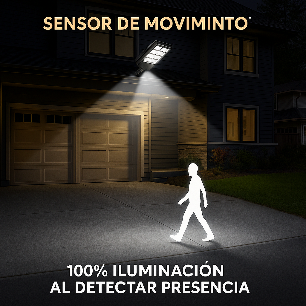 2x1 Lámpara Solar de Alta Potencia